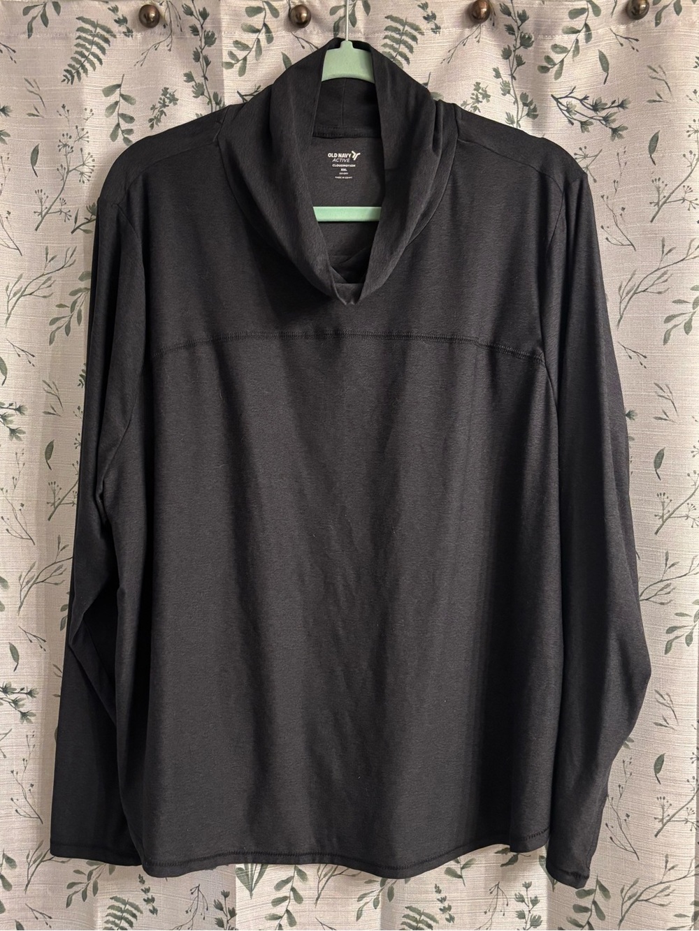 Old Navy Charcoal Gray Cowl Neck Base Layer Top